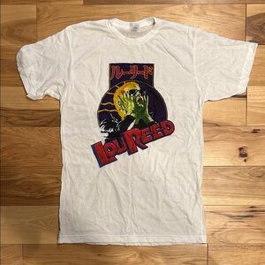 Lou Reed bootleg tee - white, size - Medium